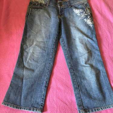 Vintage 2000s bubblegum capri denim jeans 2000s y2