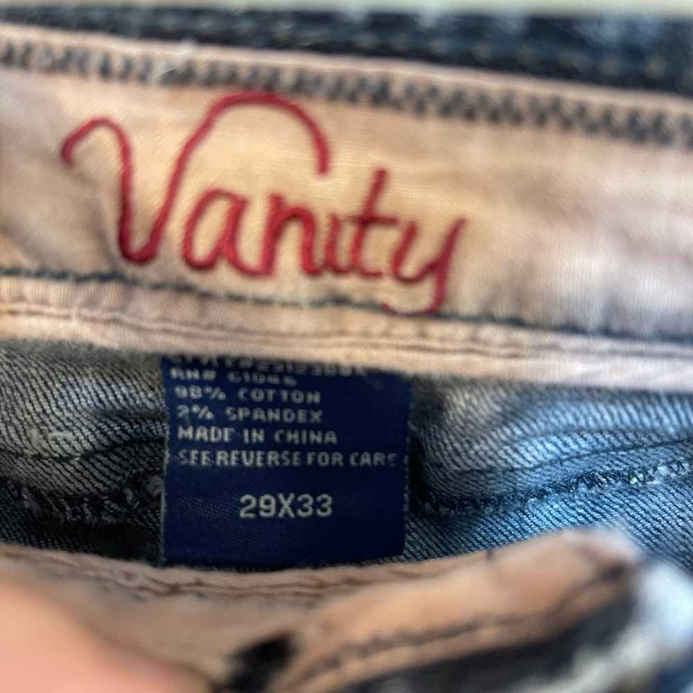 Y2K Vintage Vanity Low Rise Flare Jeans Medium Wa… - image 3