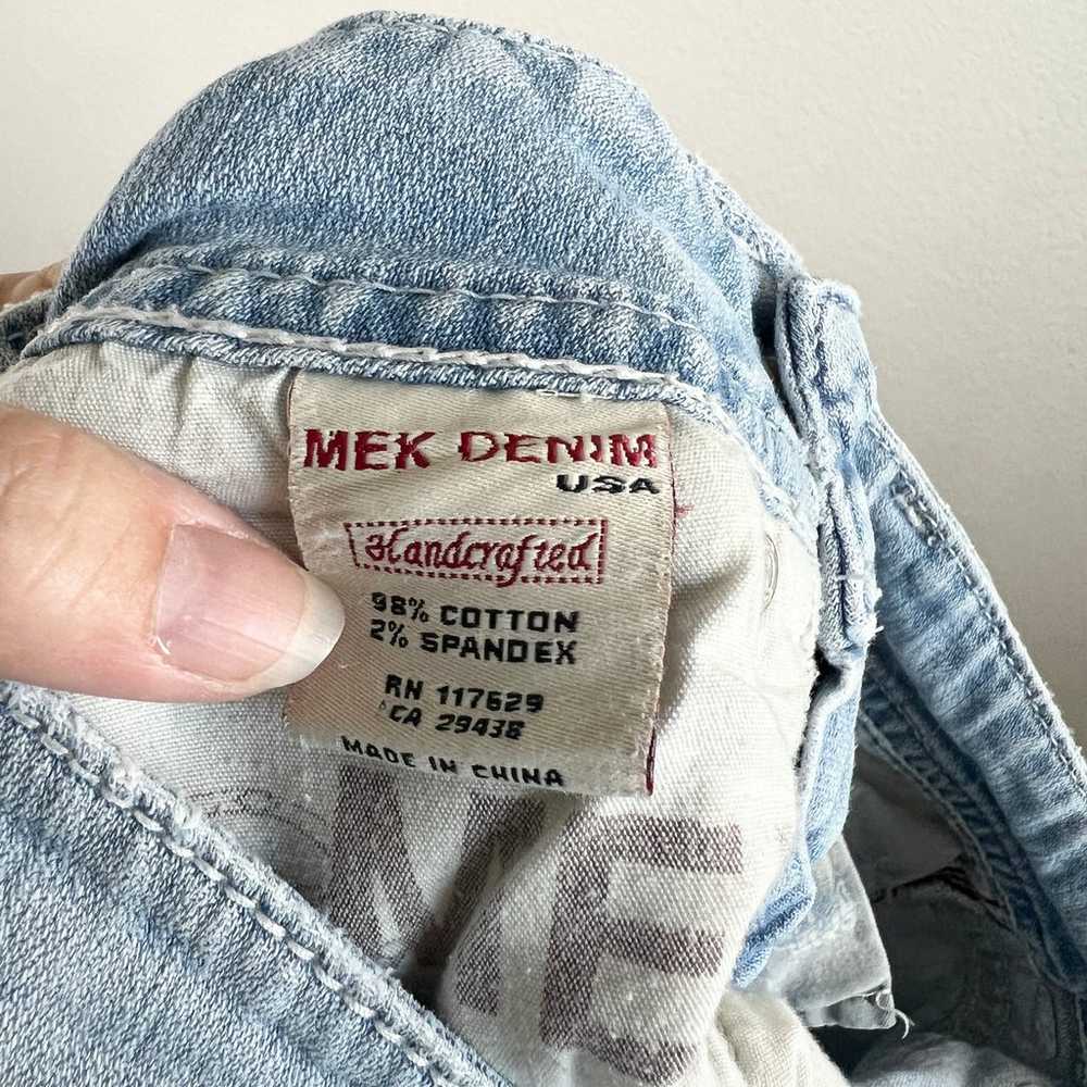 Mek Seychelles Flare Jeans Women's 24 Light Wash … - image 7