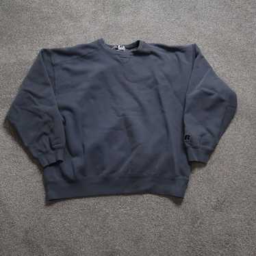 Vintage Russell Crew Neck Sweater Grey Men's XL E… - image 1