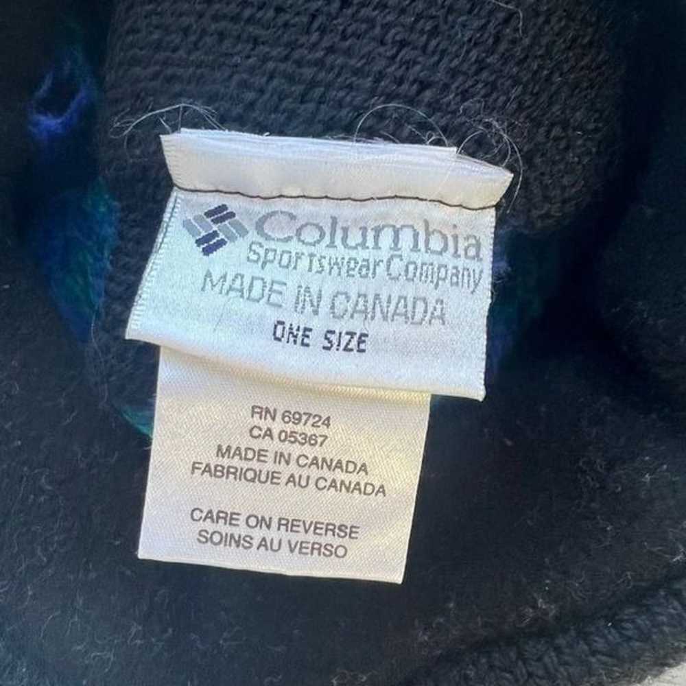 Vintage 80s Columbia Sportswear Beanie Hat Knit F… - image 3