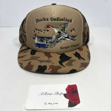 Vintage Ducks Unlimited DU Deuel County Camo Mesh… - image 1