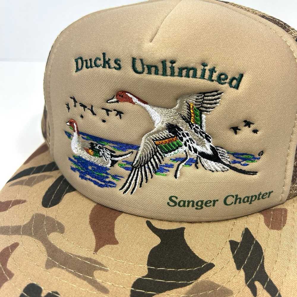 Vintage Ducks Unlimited DU Deuel County Camo Mesh… - image 2