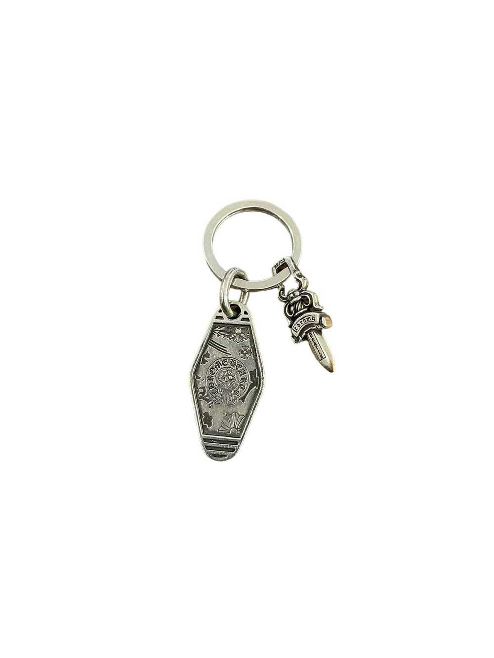 Chrome Hearts Hotel Key Motif & Dagger Key Chain - image 1