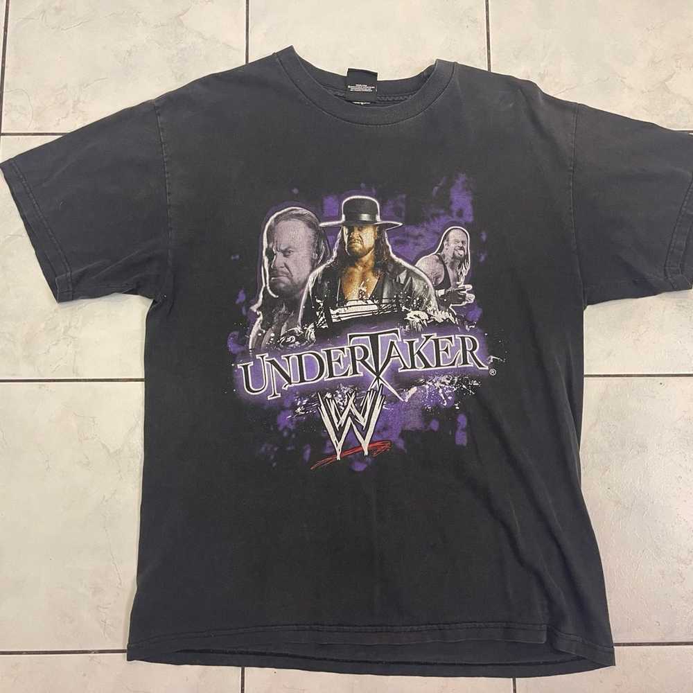 Vintage Y2K 2000s WWE The Undertaker Black T-Shir… - image 1