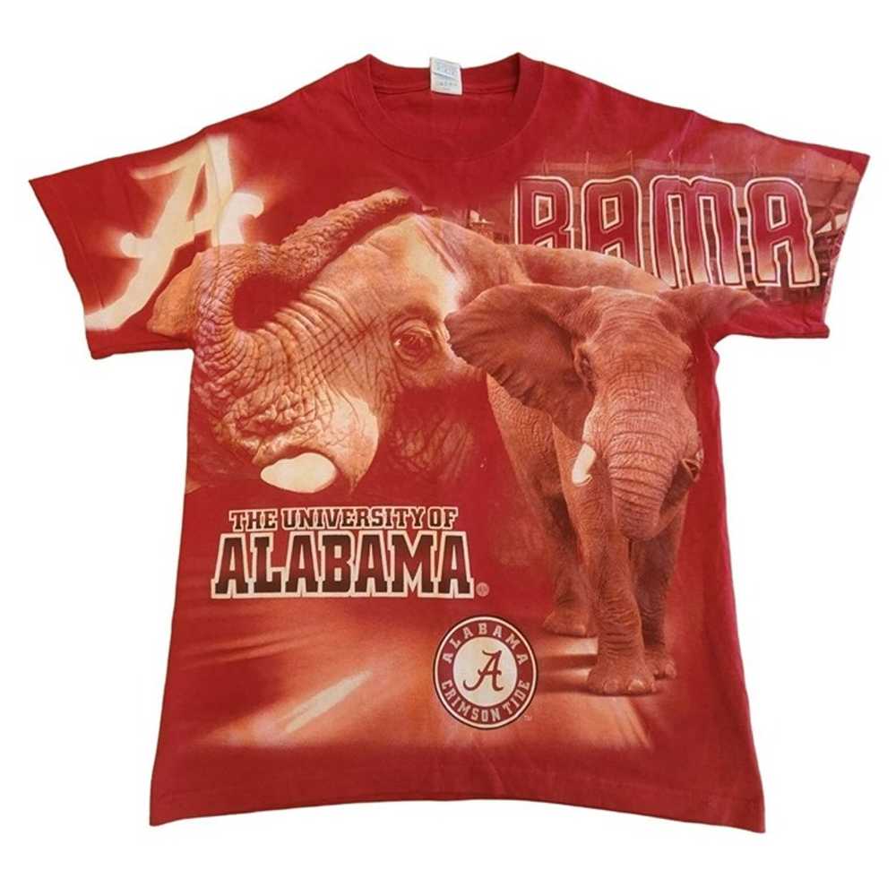 Vintage Alabama Crimson Tide All Over Print Tshir… - image 1