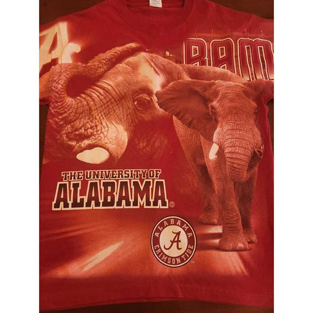 Vintage Alabama Crimson Tide All Over Print Tshir… - image 5