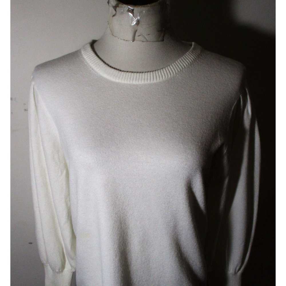 Vintage Women's MAGASCHONI White Long Flared Slee… - image 2