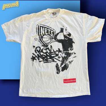 NBA New Jersey Nets Graffiti Rare Rocawear T Shir… - image 1