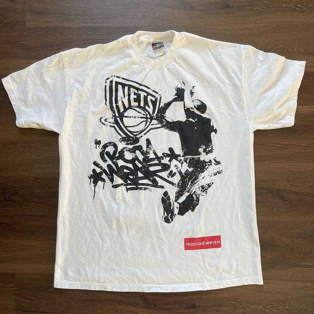 NBA New Jersey Nets Graffiti Rare Rocawear T Shir… - image 2