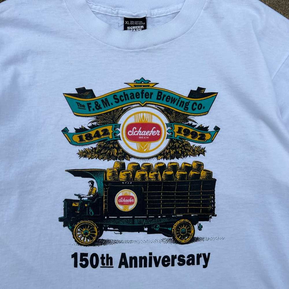 Vintage 90s Beer T-Shirt - image 2