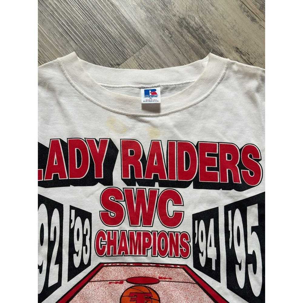 VTG Texas Tech Lady Raiders SWC Champs 90s Single… - image 4