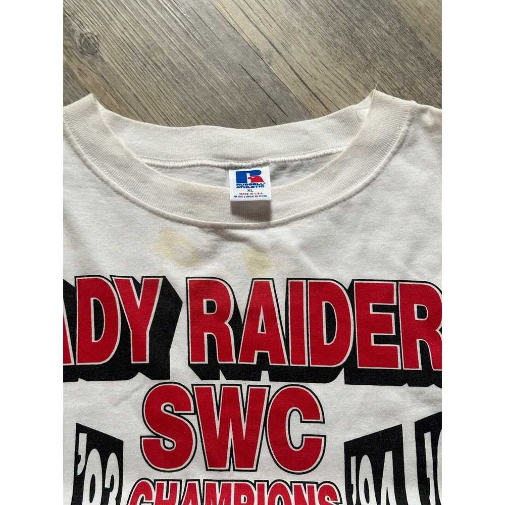 VTG Texas Tech Lady Raiders SWC Champs 90s Single… - image 8