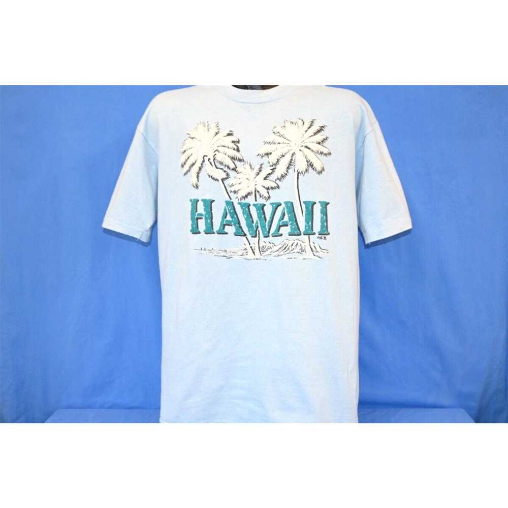 Hanes vtg 90s HAWAII TROPICAL PALM TREE VOLCANO B… - image 2