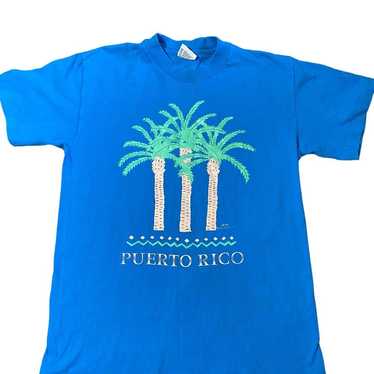 Vintage Puerto Rico Palm trees t shirt - image 1