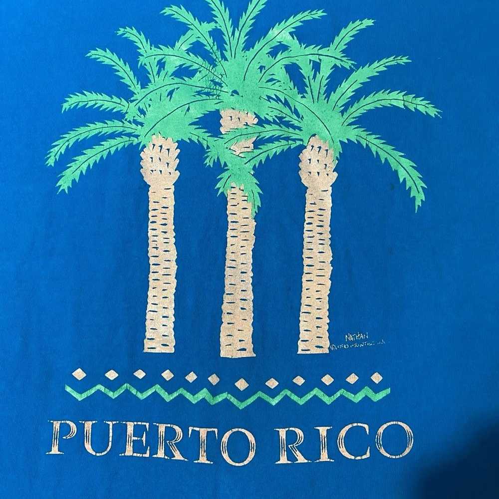 Vintage Puerto Rico Palm trees t shirt - image 5