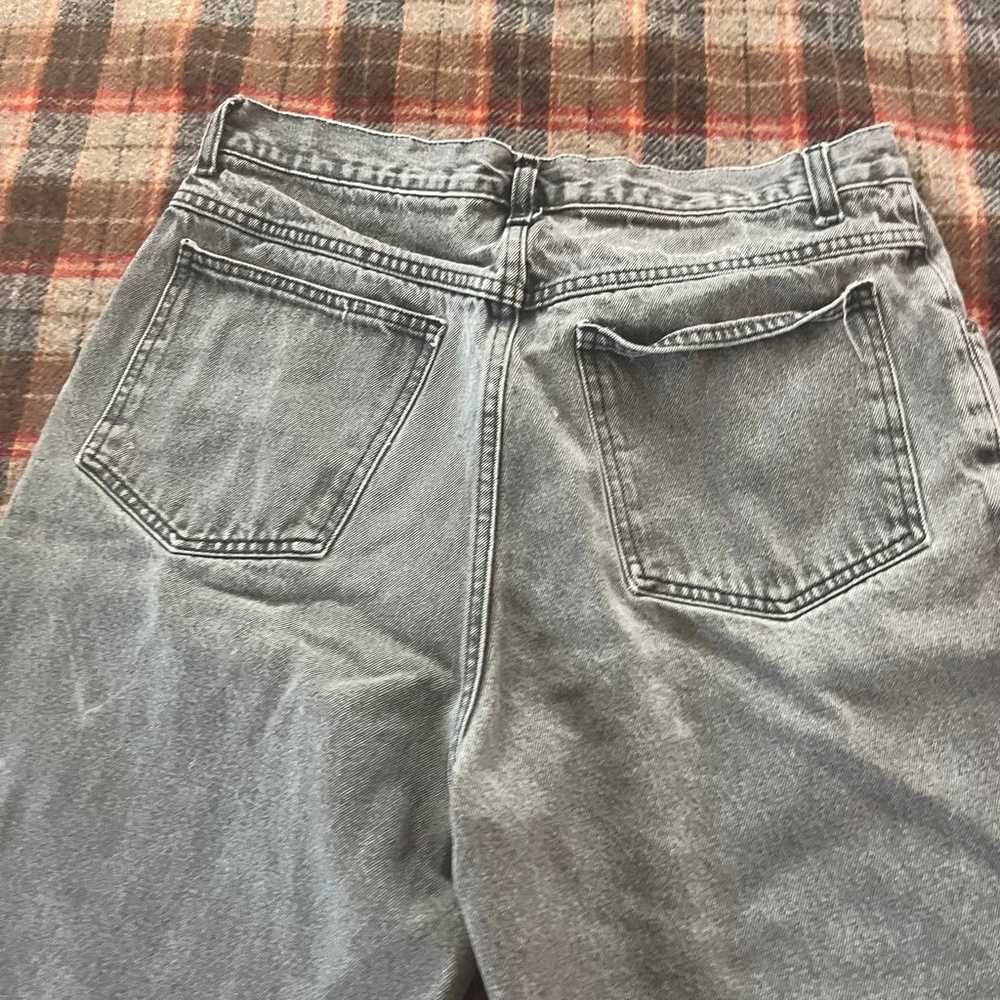 Vintage 90’s faded black denim shorts / Jorts - image 8