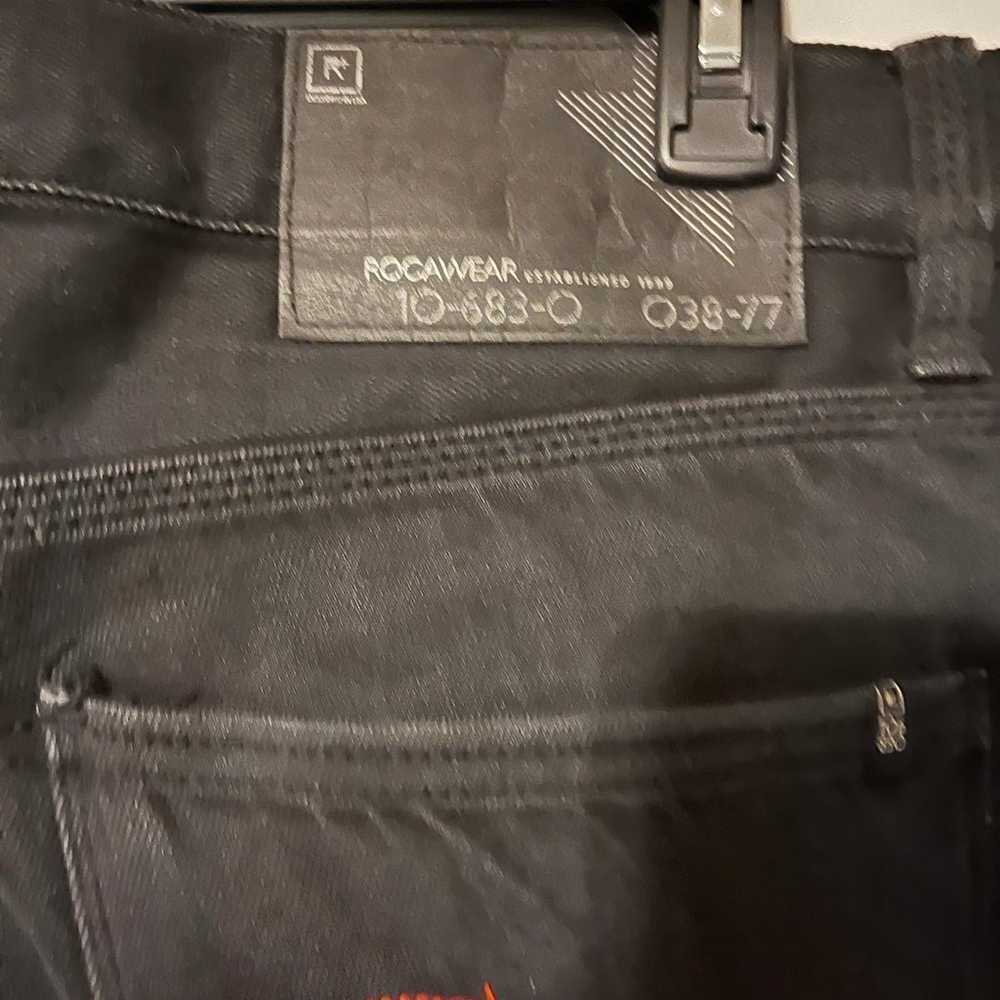 Vintage Rocawear Jeans Mens 36 X34 Black Denim em… - image 4
