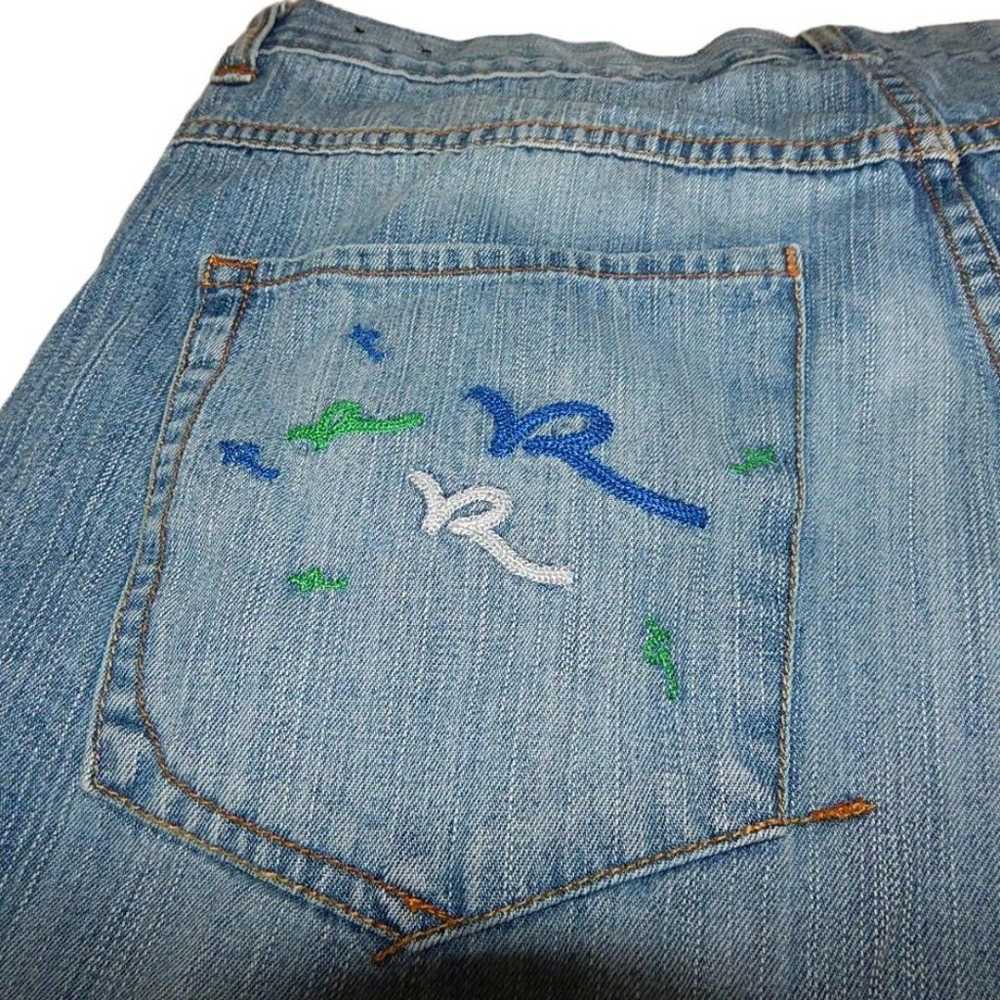 ROCKAWEAR men's 38 waist vintage embroidered deni… - image 12