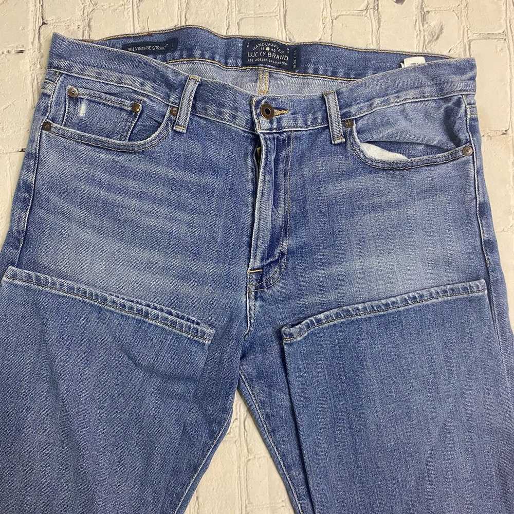 Lucky brand 361 vintage straight leg 34x33 faded … - image 2