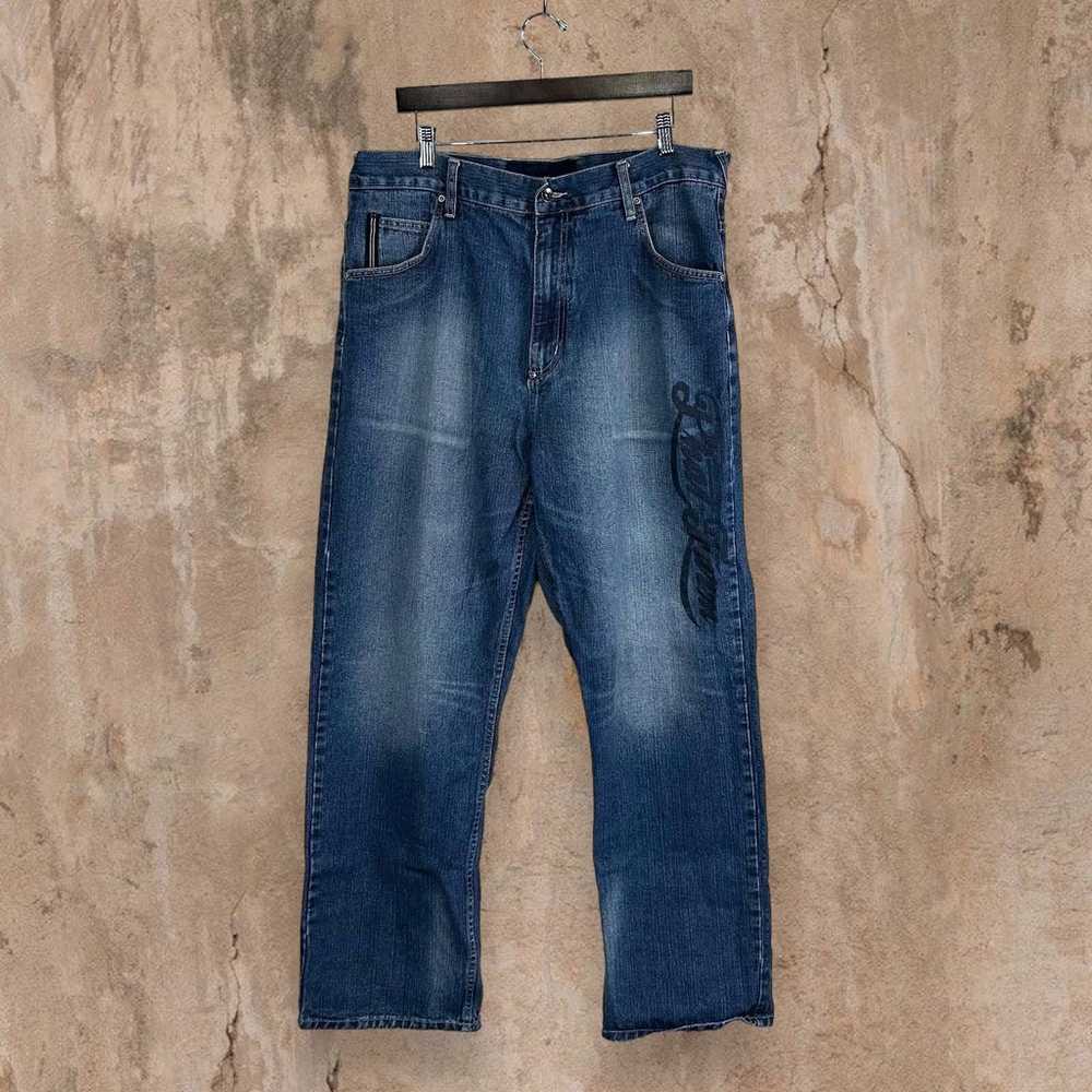 Vintage Phat Farm Skate Jeans Medium Wash Denim B… - image 3
