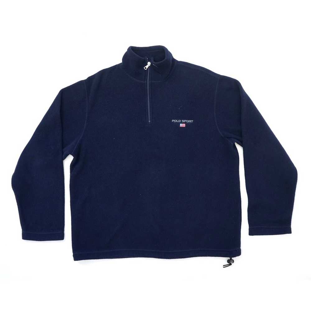 Vintage 00s Polo Sport Fleece 1/4 Zip Pullover Me… - image 1