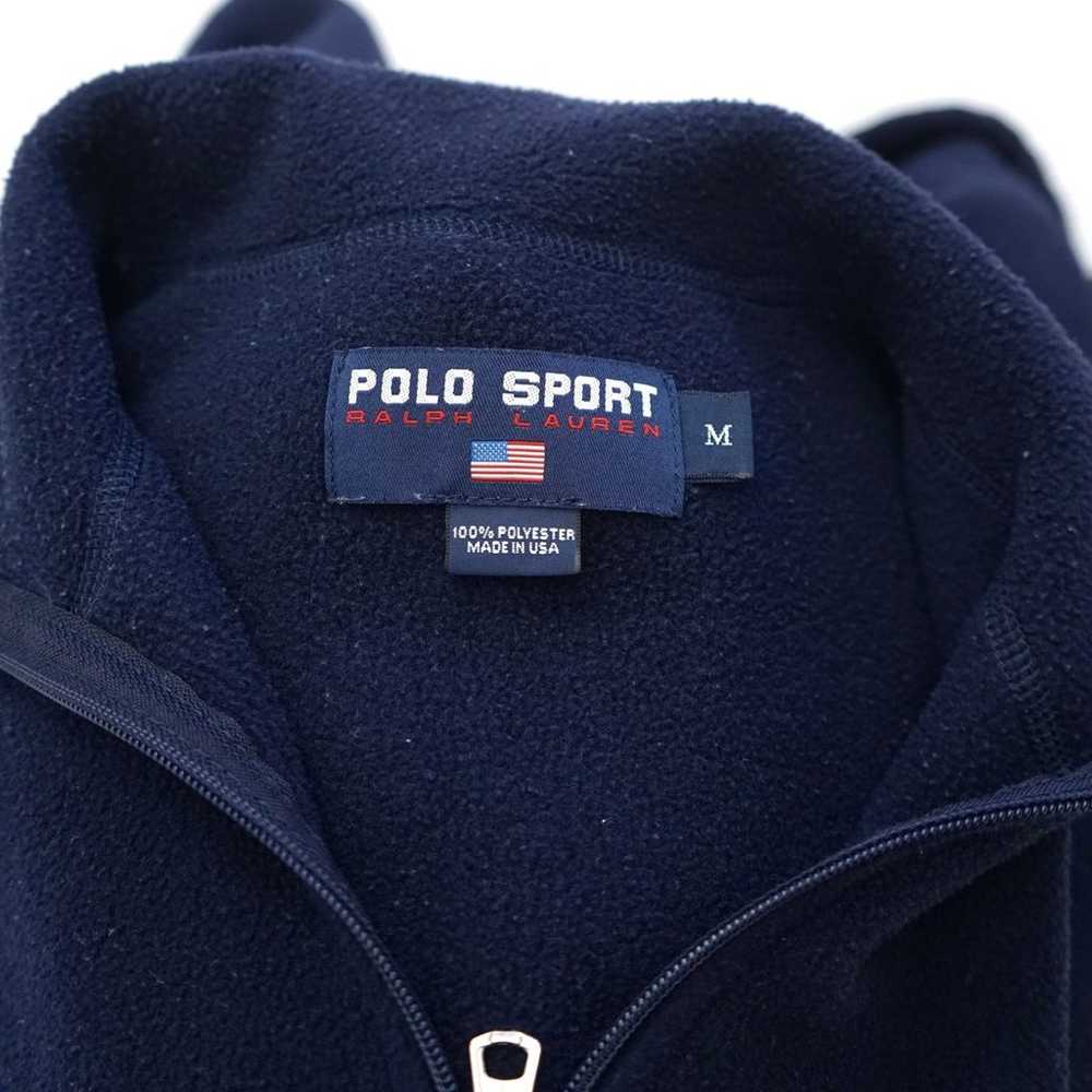 Vintage 00s Polo Sport Fleece 1/4 Zip Pullover Me… - image 6