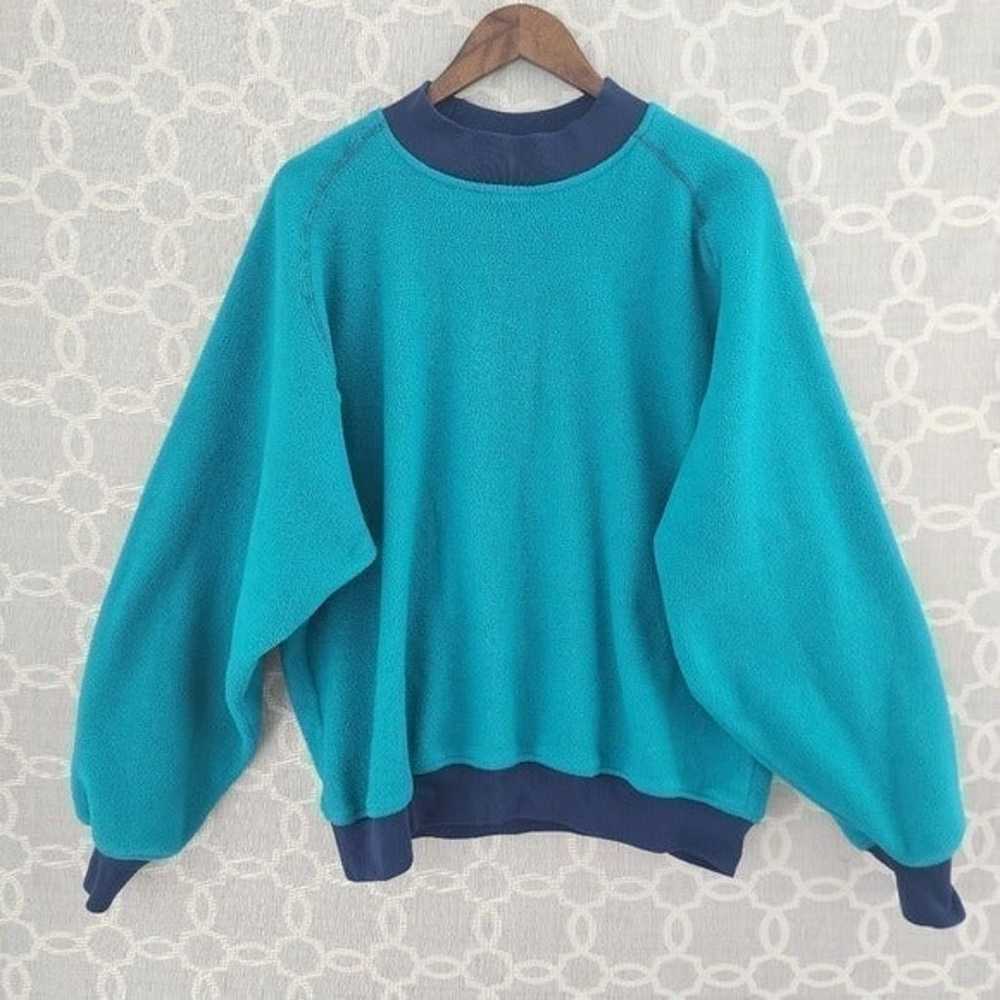 Vintage 80s Lands' End Made in USA Crew Neck Pull… - image 1