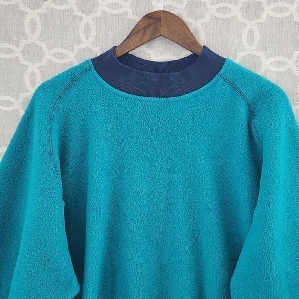 Vintage 80s Lands' End Made in USA Crew Neck Pull… - image 2