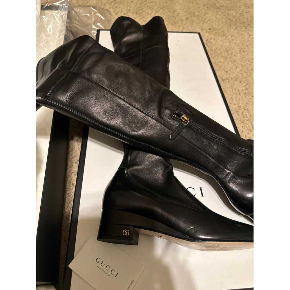 Gucci Leather riding boots - image 7