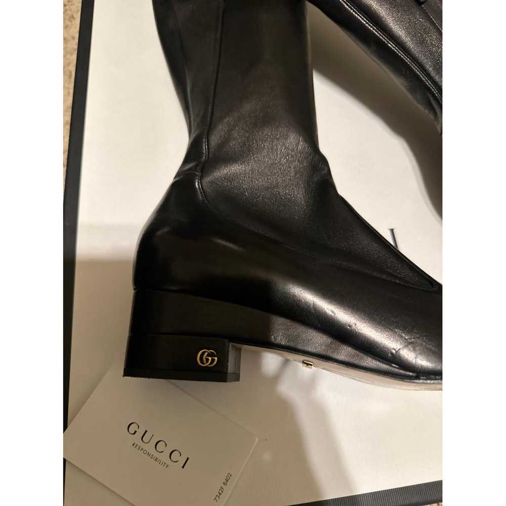 Gucci Leather riding boots - image 9