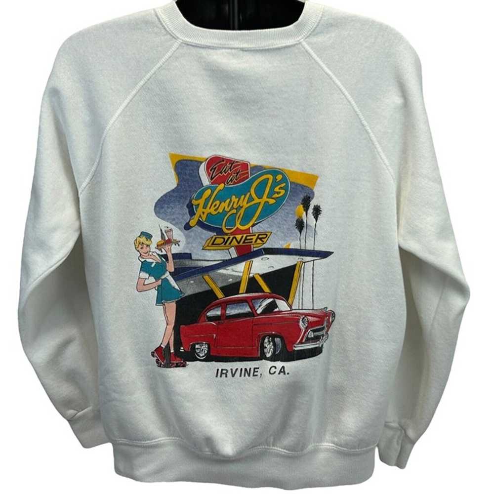 Henry J's Diner Vintage 90s Sweatshirt Large Irvi… - image 3