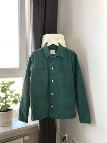 Selected Homme dark green long sleeve shirt jacket