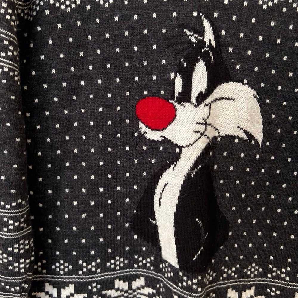 Vintage 1997 Looney Tunes Medium Sylvester Tweety… - image 5