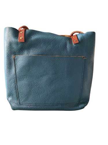 Portland Leather Medium Turquoise Classic Tote w/… - image 1