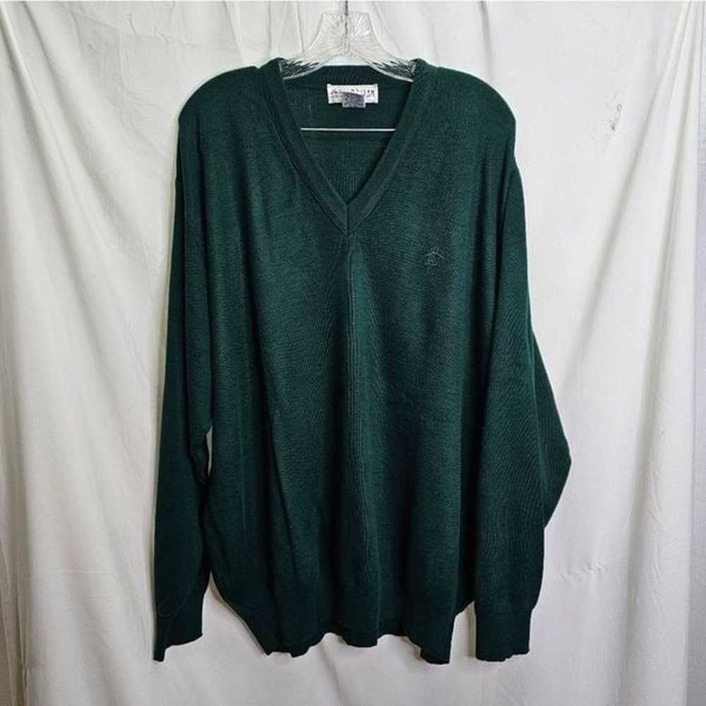 Grand Slam Vintage Hunter Green Pullover Sweater … - image 1