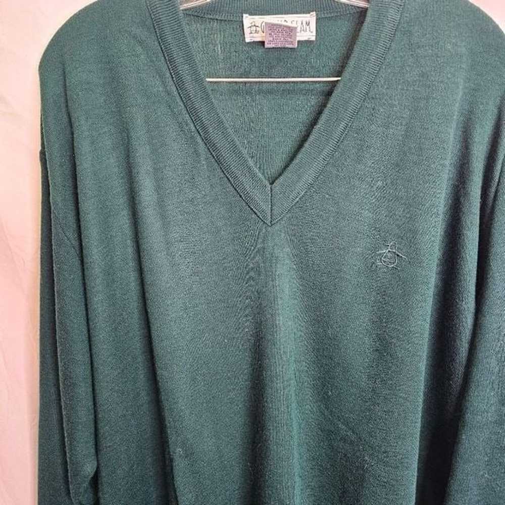 Grand Slam Vintage Hunter Green Pullover Sweater … - image 3