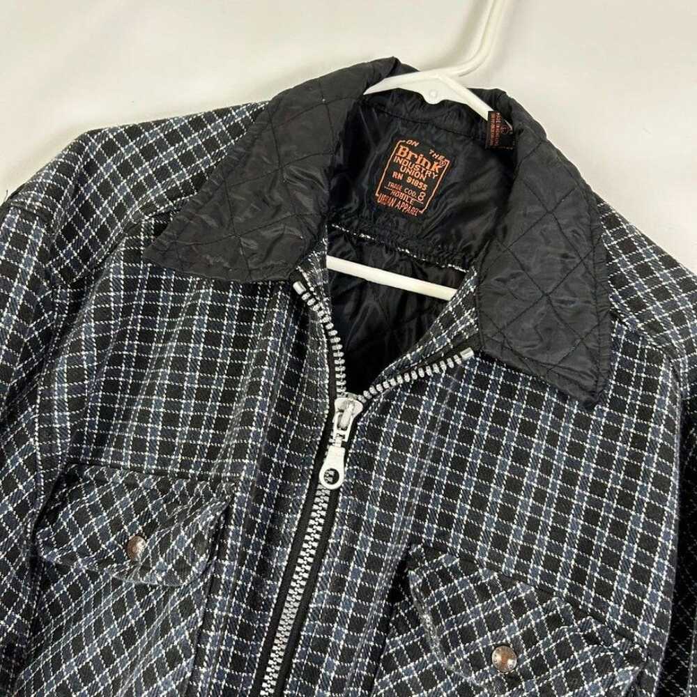 On The Brink Industry Union Jacket Quilted Plaid … - image 3