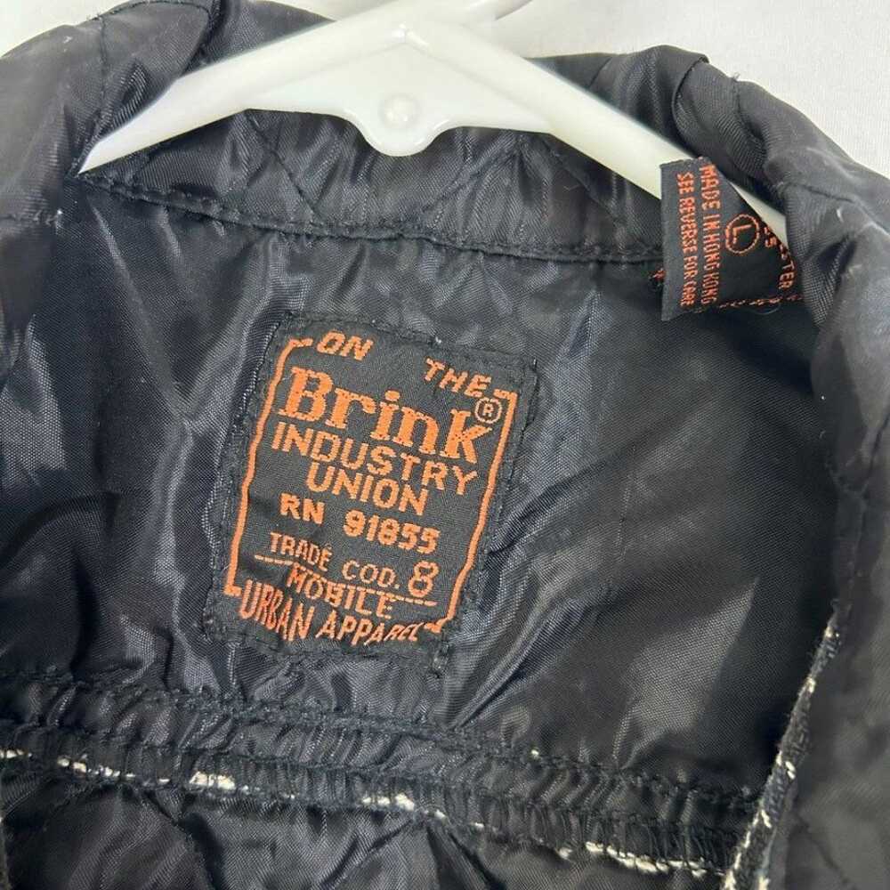 On The Brink Industry Union Jacket Quilted Plaid … - image 5