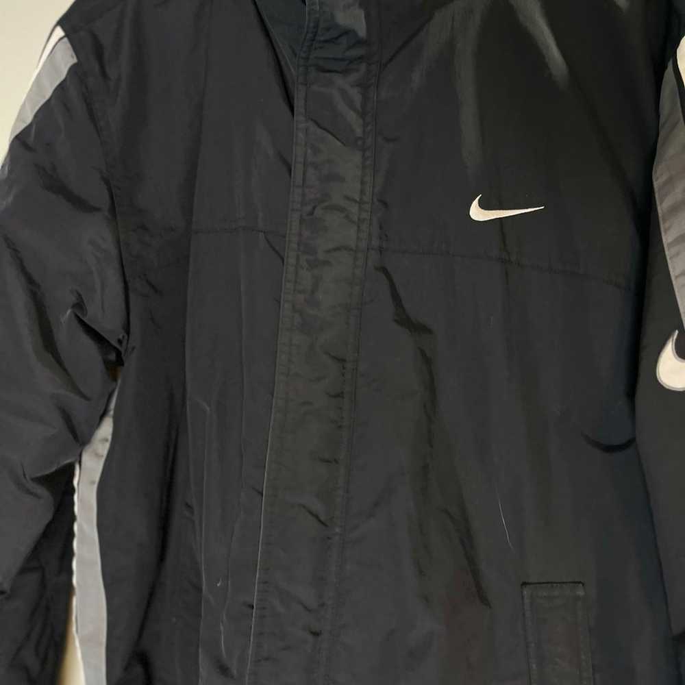 Nike jacket vintage 90s Y2K men’s large black swo… - image 3