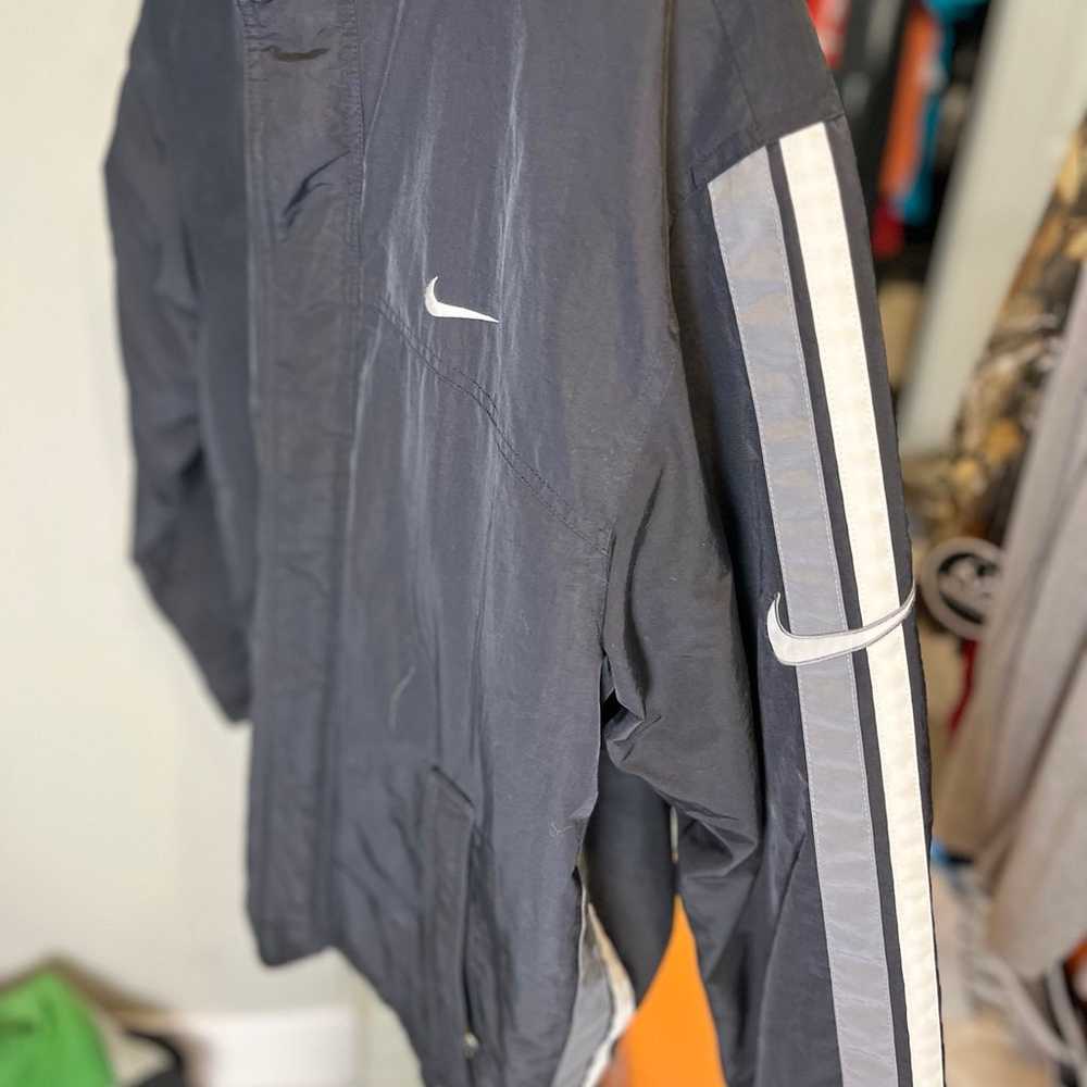 Nike jacket vintage 90s Y2K men’s large black swo… - image 4