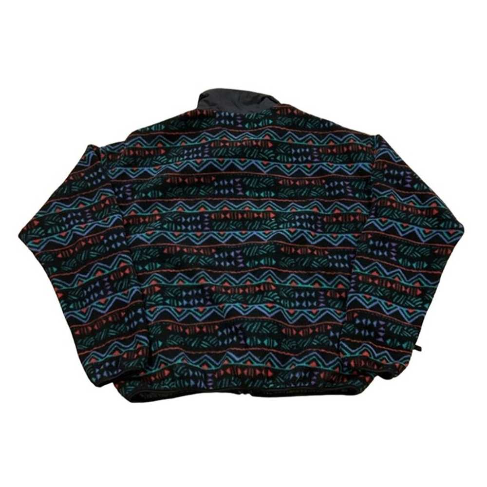 Vintage 1990's Columbia Aztec Full Zip Fleece Jac… - image 2