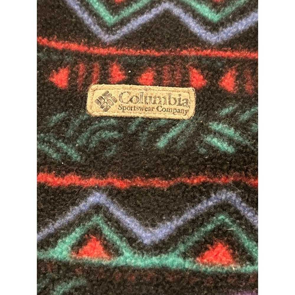Vintage 1990's Columbia Aztec Full Zip Fleece Jac… - image 5
