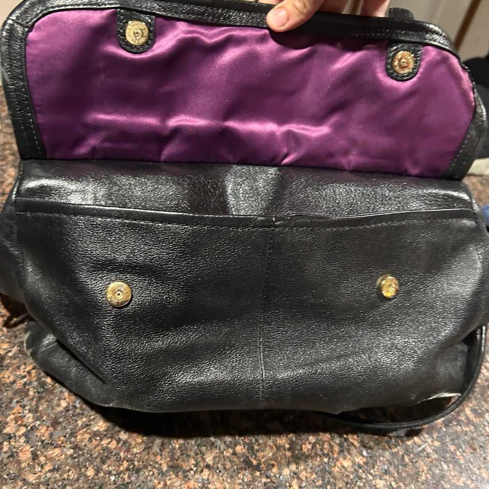Black and purple coach purse - image 6