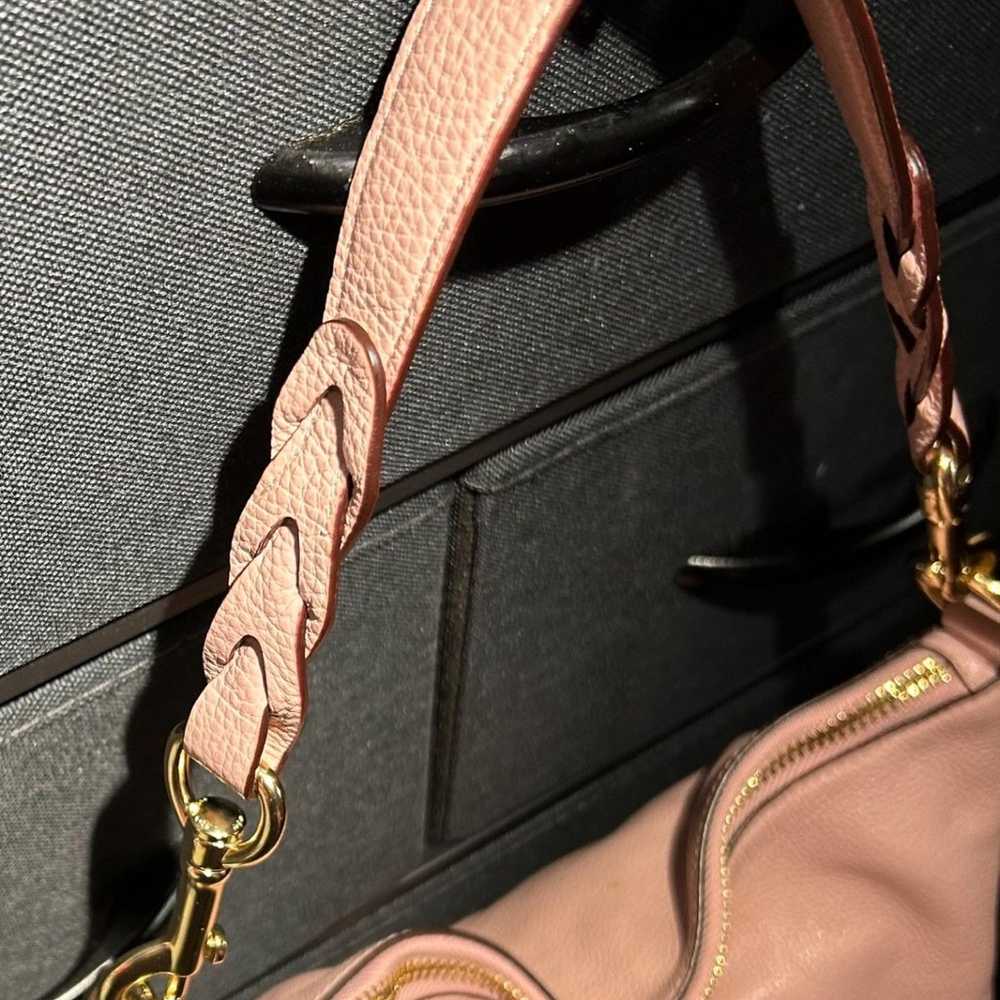 Coach Light Pink Pebbled Leather Shoulder Bag - image 4