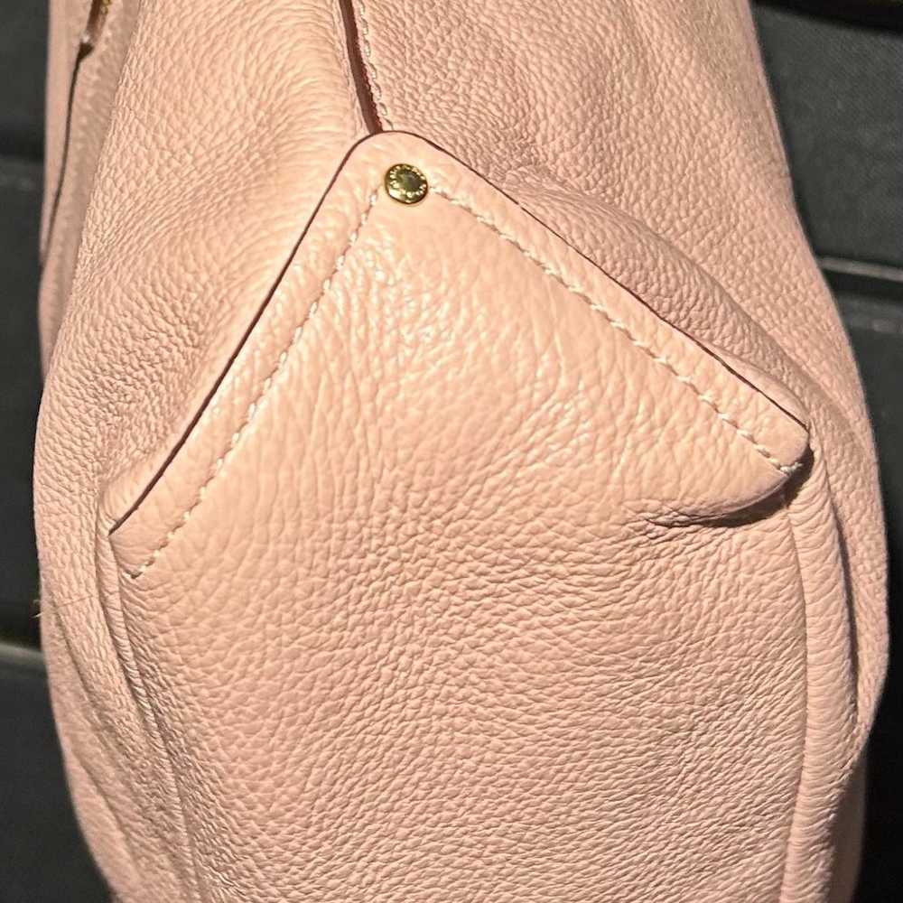 Coach Light Pink Pebbled Leather Shoulder Bag - image 7