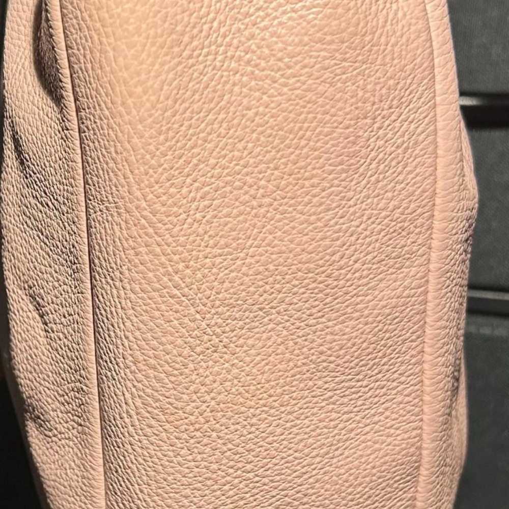 Coach Light Pink Pebbled Leather Shoulder Bag - image 8