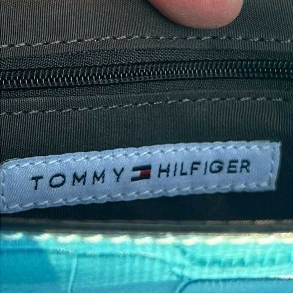 2Fer Vintage Tommy Hilfiger Y2K Turquoise Hand Ba… - image 11