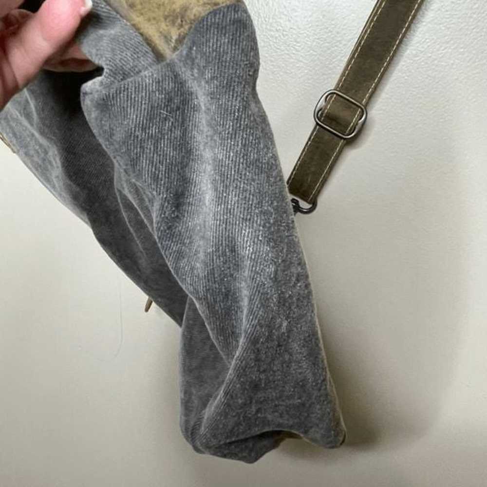 Myra Bag Burnt Sienna Upcycled Canvas Leather Cro… - image 2