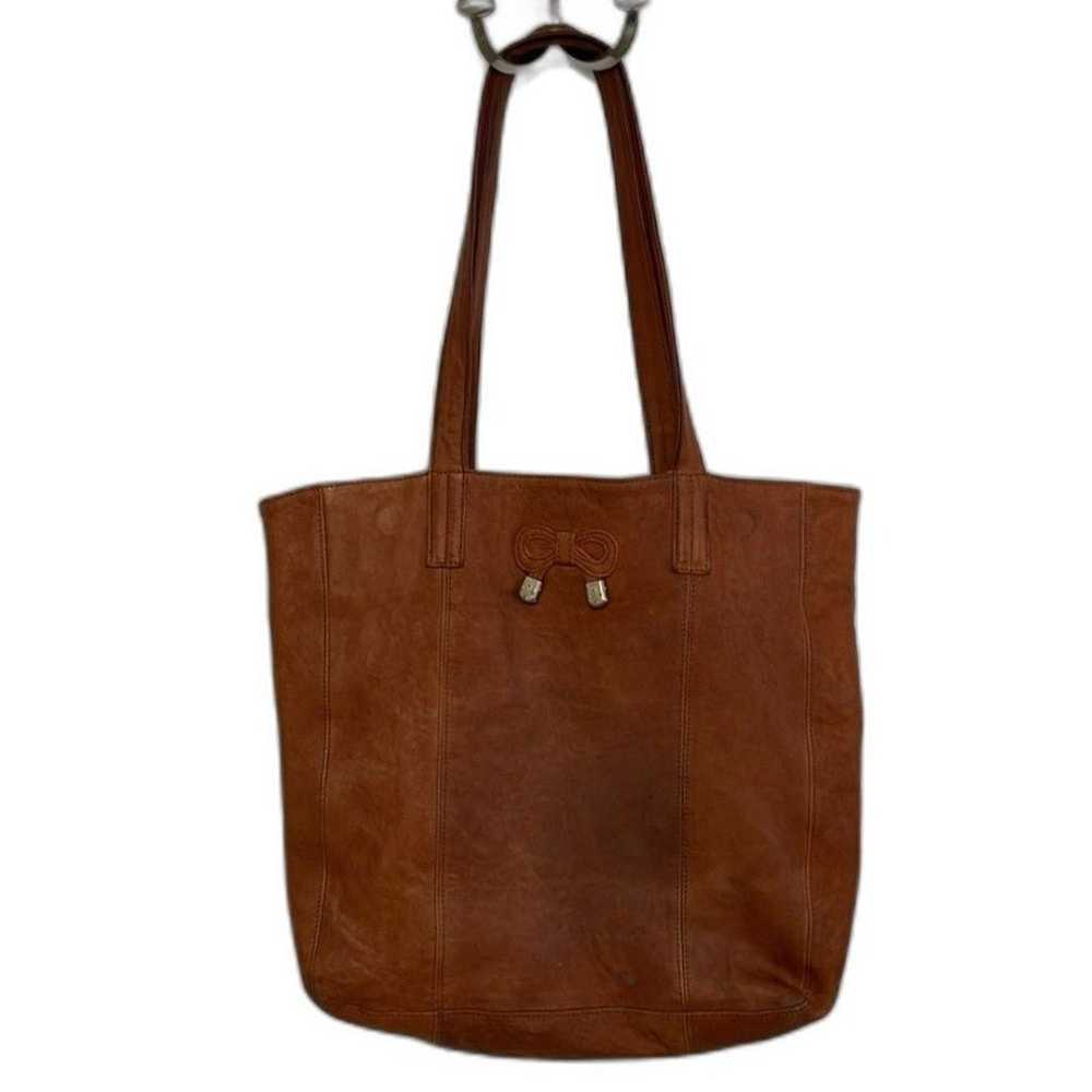 See by Chloe tan leather large tote shoulder bag … - image 2